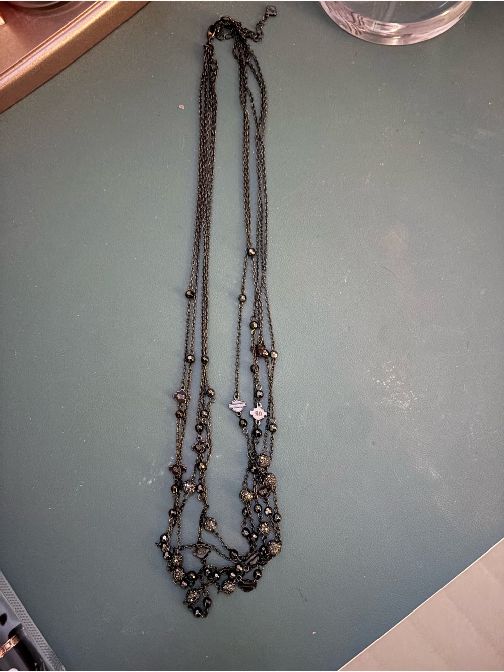 HD Harley Davidson Gunmetal Necklace